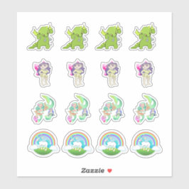 Fantasy Land Collectie Kiss-Cut Stickers