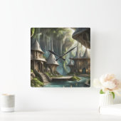 Fantasy Lands Vierkante Klok (Huis)