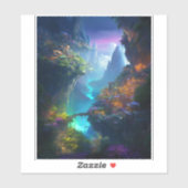 Fantasy Landscape Colorful Surreal Sticker (Vel)