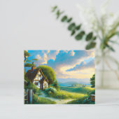 Fantasy Landscape in Summer Painting Briefkaart (Staand voorkant)