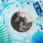 Fantasy landscape papieren bordje (Feest)