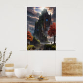 Fantasy Landscape Poster (Keuken)