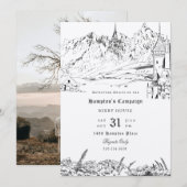 Fantasy Landscape Role Pspelen Game Campaign Kaart (Voorkant / Achterkant)