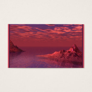 Fantasy Landschap - Bergen bij zonsopgang Visitekaartje