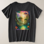 Fantasy landschap Levendige kleuren River T-shirt (Design achterkant)