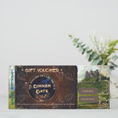 Fantasy landschap  romantische cadeaubon (Staand voorkant)