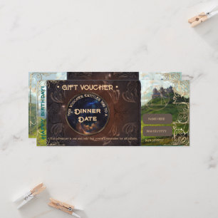 Fantasy landschap romantische cadeaubon