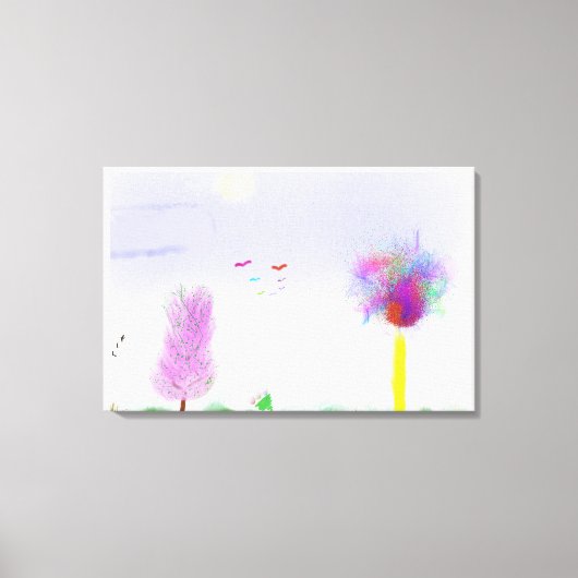 Fantasy Landschapsontsnapping Canvas Afdruk (Voorkant)