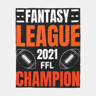 Fantasy League Champion Football 2021 Winner vinta Fleece Deken