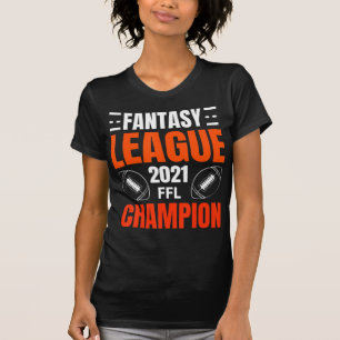 Fantasy League Champion Football 2021 Winner vinta T-shirt