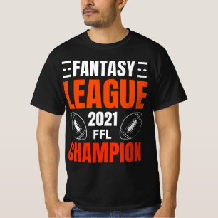 Fantasy League Champion Football 2021 Winner vinta T-shirt
