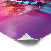 Fantasy Leuke Eenhoorn Rijfiets Perfect Poster (Hoek)