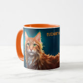 Fantasy Leuke Maine Coon Cat, Fantasy Mok (Voorkant links)
