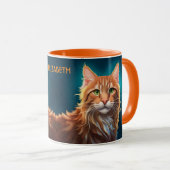 Fantasy Leuke Maine Coon Cat, Fantasy Mok (Voorkant rechts)