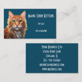 Fantasy Leuke Maine Coon Cat, Fantasy  Visitekaartje (Voorkant / Achterkant)