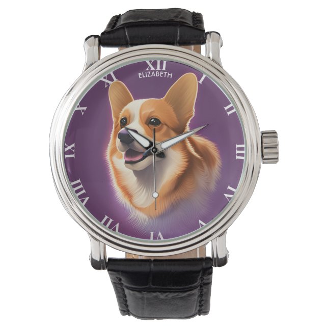 Fantasy Leuke Pembroke Welsh Corgis,  Horloge (Voorkant)