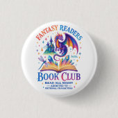 Fantasy Lezers Boekenclub.... Ronde Button 3,2 Cm (Voorkant)