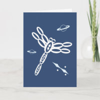 Fantasy Libel en OuterSpace-scheur, blauw, wit