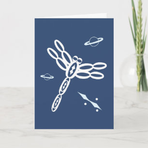 Fantasy Libel en OuterSpace-scheur, blauw, wit Kaart