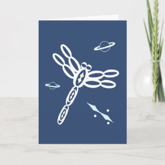 Fantasy Libel en OuterSpace-scheur, blauw, wit Kaart