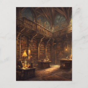 Fantasy Library Briefkaart