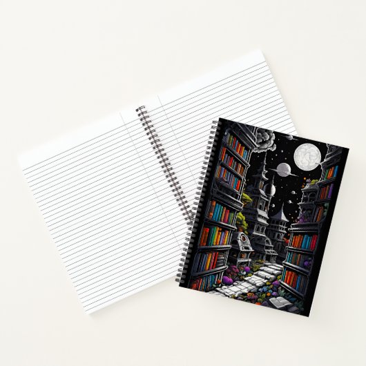 Fantasy Library Notitieboek (Binnen)