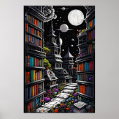 Fantasy Library Poster (Voorkant)