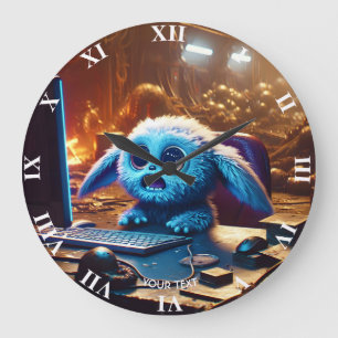 Fantasy Lief Zoet Klein Monster Grote Klok