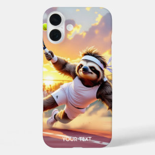 Fantasy Lieve Luiaard Speelt Tennis iPhone 16 Plus Hoesje