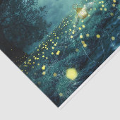 Fantasy Lightening Bugs Forest Decoupage Tissuepapier (Detail)