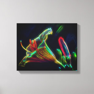 Fantasy Lily Abstract Flower Art Canvas Afdruk