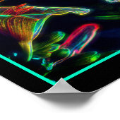 Fantasy Lily Abstract Flower Art Poster (Hoek)