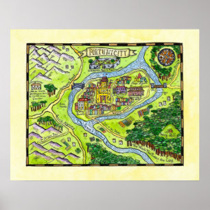 Fantasy Map Poster