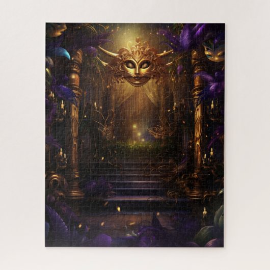 Fantasy Mardi Gras Colors Legpuzzel (Verticaal)