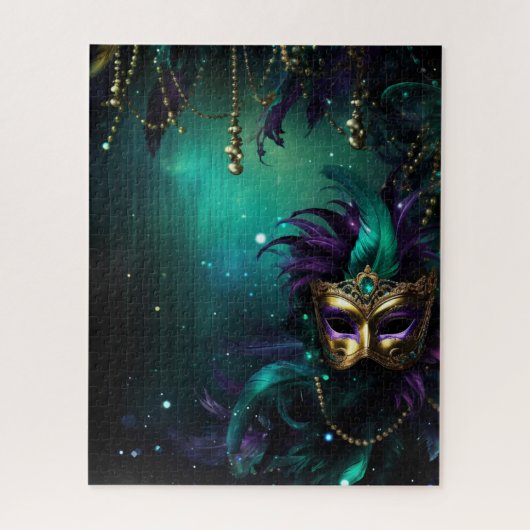 Fantasy Mardi Gras Colors Legpuzzel (Verticaal)