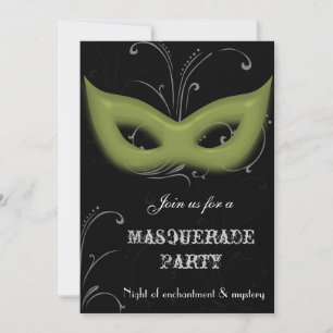 Fantasy Masquerade feest uitnodiging