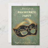 Fantasy Masquerade party Uitnodiging (Voorkant)