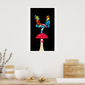 Fantasy Matchbox Print, Balancing Gnomes on Poster (Keuken)