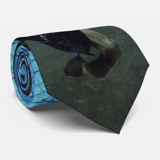 Fantasy Medieval Knight op Horseback in Moonlight Stropdas (Opgerold)