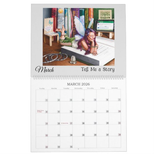 Fantasy Meets Reality groot 12 maanden Kalender (Mar 2026)