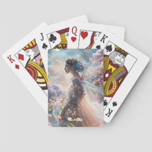 Fantasy Meisje Tuin Bloemen Cute Pokerkaarten
