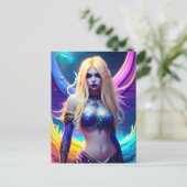 Fantasy Mermaid Briefkaart (Staand voorkant)