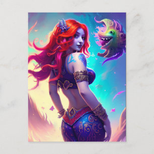 Fantasy Mermaid Briefkaart