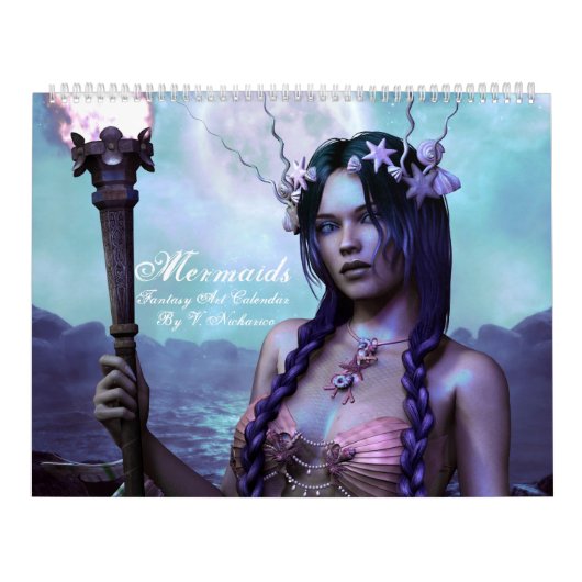 Fantasy Mermaid Calendar Kalender (Hoes)