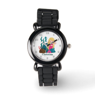 Fantasy mermaid-meisjes noemen 'watch' horloge