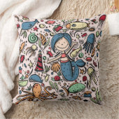Fantasy Mermaid Pattern Kussen (Deken)