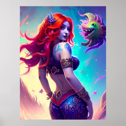 Fantasy Mermaid Poster (Voorkant)
