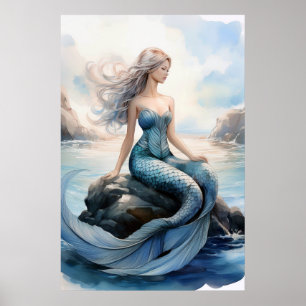 Fantasy Mermaid Poster