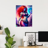 Fantasy Mermaid Poster (Thuiskantoor)