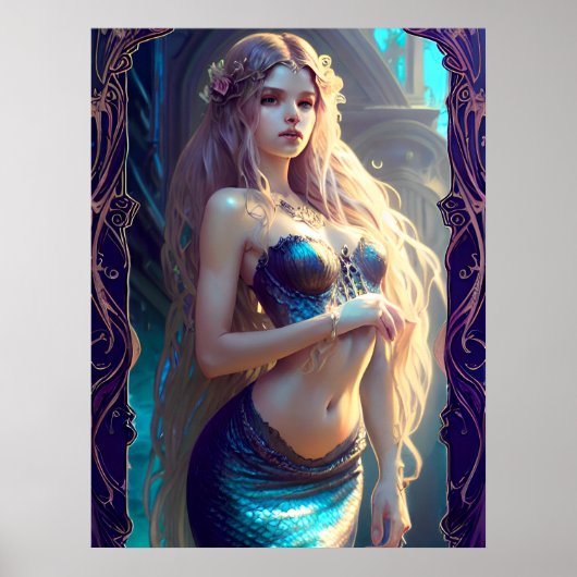 Fantasy Mermaid Poster (Voorkant)